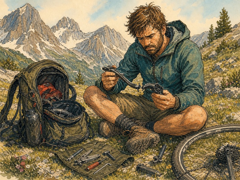 Broken tent pole and disassembled camping stove — finding an outdoor sports shop with WildPoints